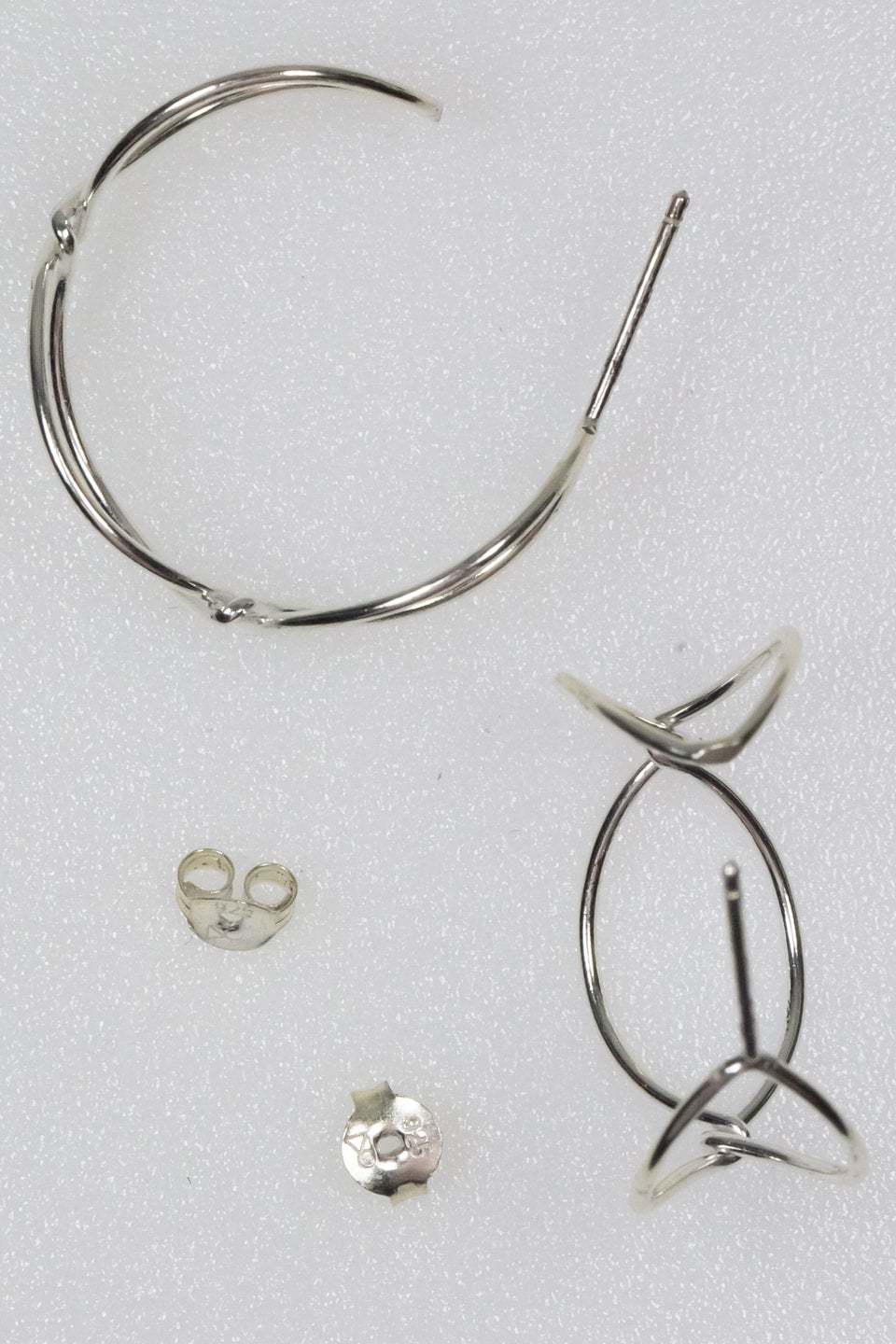Silver Twist Earrings | Hospice East Bay